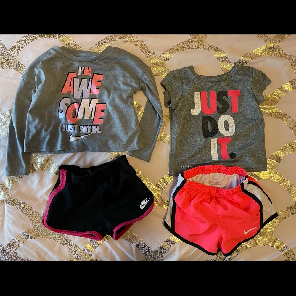 2t Nike girls clothes shorts long sleeve
